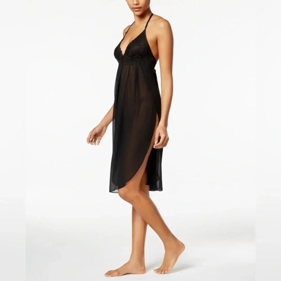 Linea Donatello Sheer Beaded Chiffon Juliet Negligee - Picture 3 of 8